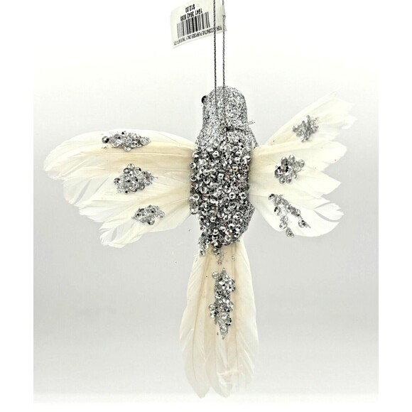 Holiday Lane Shine‎ Bright Feathered Glitter Hummingbird Christmas Ornament NWT - Picture 6 of 14